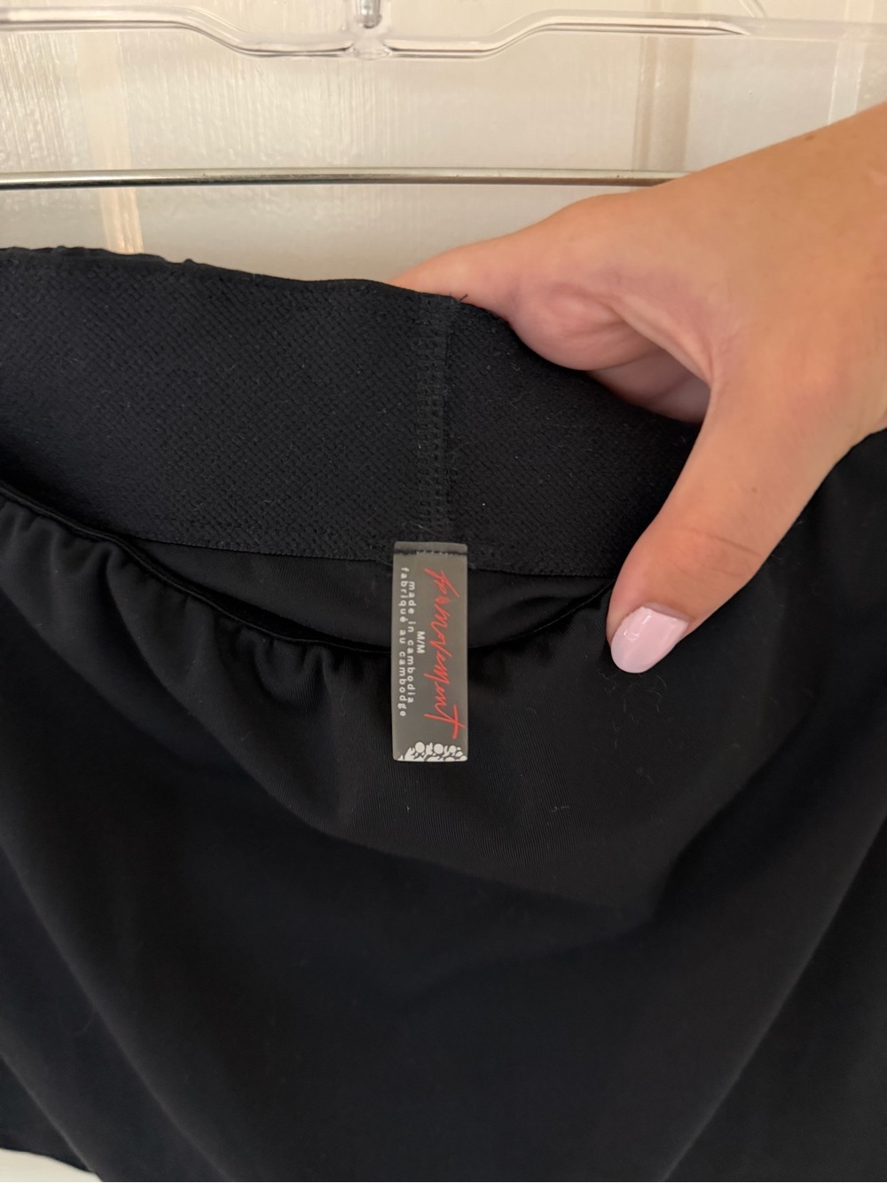 Free People Movement All Around Micro Skort in Black - Picture 5 of 5